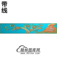牡丹花鸟精雕图（MD-805)