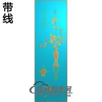 牡丹花鸟精雕图（MD-892)