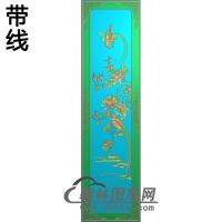 牡丹花鸟精雕图（MD-931)