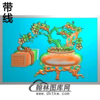 MH-004-梅花书精雕图（MH-118）