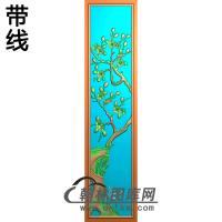 MH-211-梅花挂扁精雕图（MH-143）