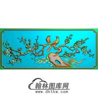 梅花喜雀无线精雕图（MH-147）