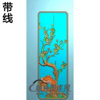 MH-454四季花（梅）精雕图（MH-150）