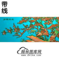 梅寒三友精雕图（MH-163）
