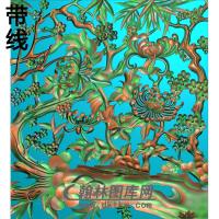 梅兰菊竹126_AUTOSAVE精雕图（MH-346）