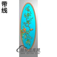 明式床梅花精雕图（MH-356）