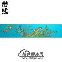 大兰花板抽屉精雕图（LH-113）