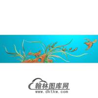 兰花鸟无线精雕图（LH-129）