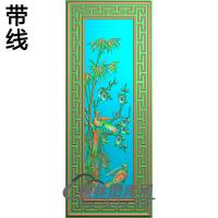 CTBB-4180-竹梅报喜精雕图（ZZ-008）