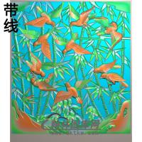 HN-453-鸟竹精雕图（ZZ-099）