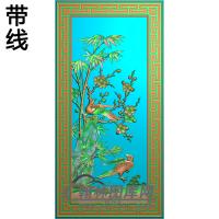 HN-459-竹梅报春精雕图（ZZ-100）