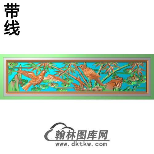 竹子鸟精雕图（ZZ-118）