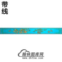 ZZ-028-大台侧小上竹菊836x82精雕图（ZZ-182）