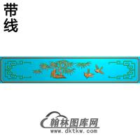 ZZ-031-大台前上中板竹447x82精雕图（ZZ-185）