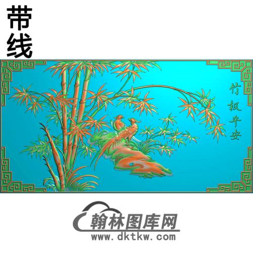 ZZ-467竹林鸟精雕图（ZZ-205）