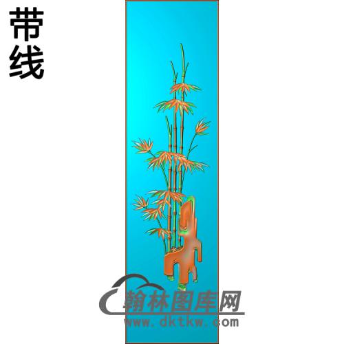 ZZ-5007-艺森柜门（竹）   有线精雕图（ZZ-218）