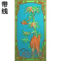 长沙发靠竹子精雕图（ZZ-287）