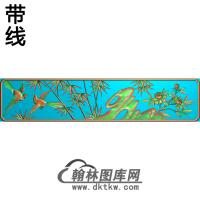 大竹子板抽屉精雕图（ZZ-235）