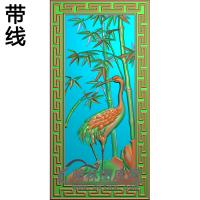 竹子鹤1精雕图（ZZ-309）