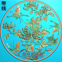 菊花精雕图（JH-009)