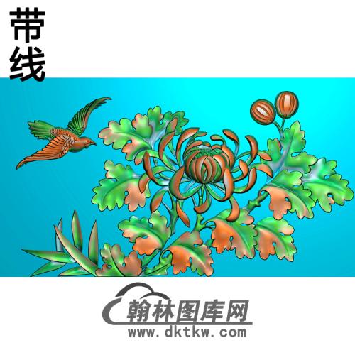 菊花精雕图（JH-086)