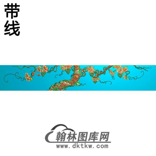 床靠背精雕图（PT-016）