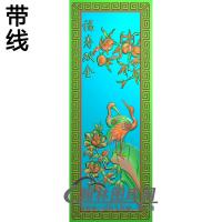 HN-010-福寿双全靠背精雕图（ZHN-088）