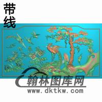 HN-2239鸳鸯花鸟有线精雕图(CTBB-024)