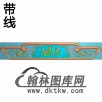 八宝椅背板精雕图(CTBB-033)