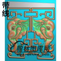 FS-459象头梳化扶手下花板精雕图(FS-024)
