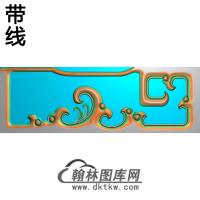 TJYB-7009后脚平带线精雕图(HJ-030)