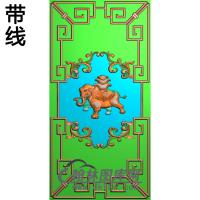 DX-452-大象背板王精雕图(SFBB-005)