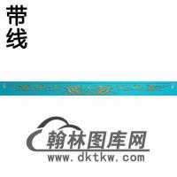 k34草龙长牙板精雕图（YB-013）