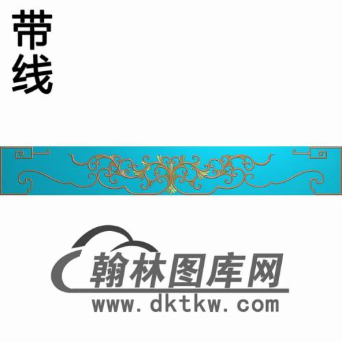 TJYB-1211-博古柜侧牙板长精雕图（YB-044）