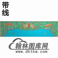 TJYB-1350-大如意沙发侧牙板画精雕图（YB-133）