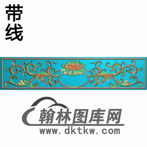 CTKS-2000荷花抽斗精雕图(CTM-031)