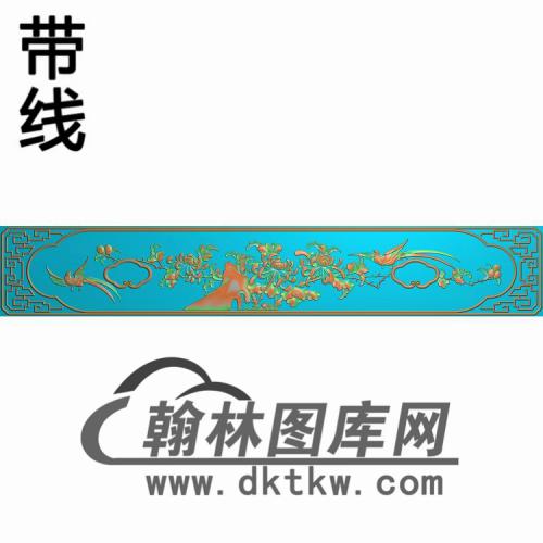 GZMB-105-百年好合五斗柜菊花精雕图(CTM-047)