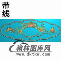 MD-3050- 牡丹抽斗打对精雕图(CTM-055)