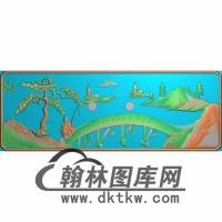 SSJZ-3105-山水人物抽斗板2无线精雕图(CTM-066)