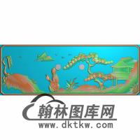 SSJZ-3107-山水人物抽斗板4无线精雕图(CTM-067)