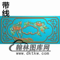牡丹抽斗精雕图(CTM-083)