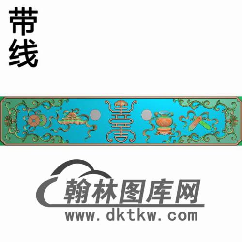 现代床抽屉精雕图(CTM-089)