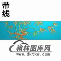 衣柜抽斗竹花精雕图(CTM-094)