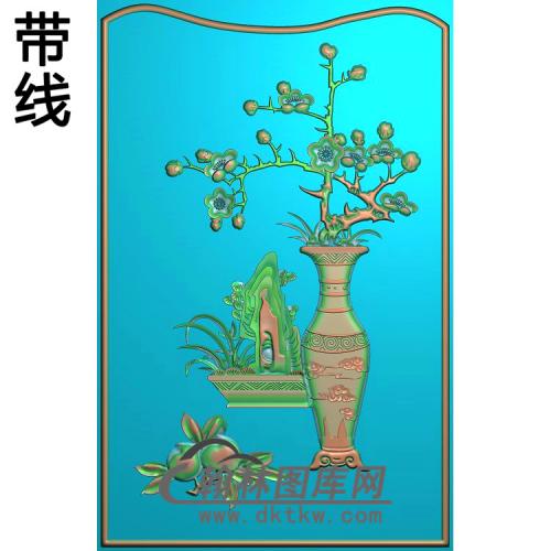 花瓶—梅花精雕图(MHP-021)