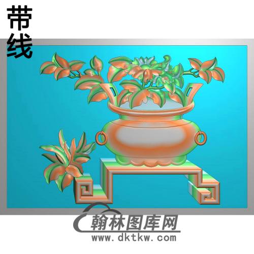 MD-004-牡丹花精雕图(MDP-020)