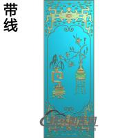 对橱中大板-右精雕图(BGP-041)