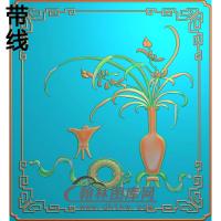 HP-1025-兰花瓶精雕图(QTP-061)