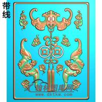 DW-004-动物系列蝙蝠精雕图(BF-523)