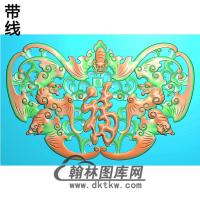 DW-091-动物系列蝙蝠精雕图(BF-533)