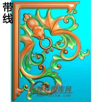 ZSJH-455-蝙蝠边角精雕图(BF-598)